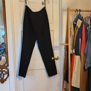 Linda Allard Ellen Tracy black wool pants, back zipper, size 8